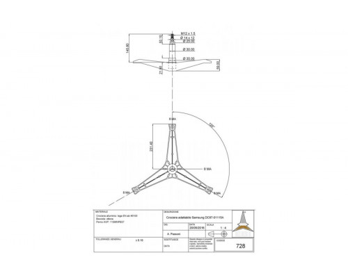 Крестовина барабана cod728 DC97-01115A