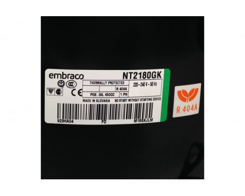 Компрессор Embraco NT 2180 GK (R-404) (W при -23.3° 980Вт) Indesit C00375356 низкотемпературный