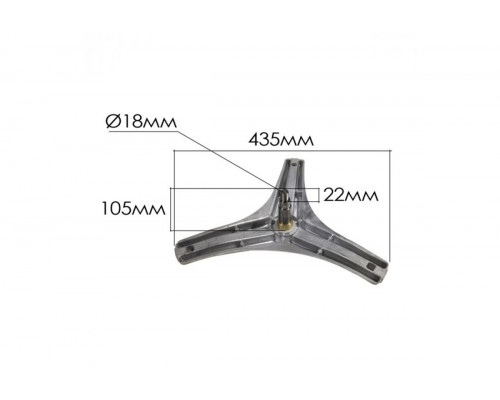 Крестовина барабана для стиральной машины 4434ER1007A под гайку