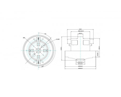 Мотор для пылесоса 1600W, H-112, D-135 VCM-HD112