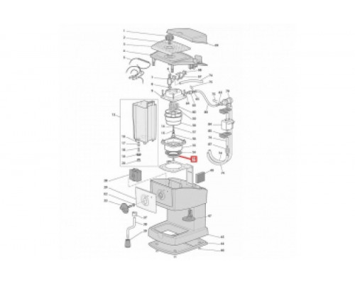 Сеточка бойлера для кофеварки Delonghi 42,3 мм 6032107100