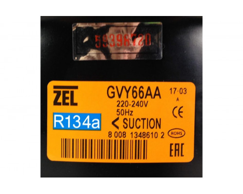 Компрессор ZEL (Zanussi Electrolux) GVY 66 AA (R-134, -23,3C 190 Вт)