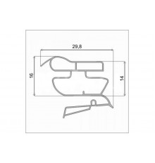 Уплотнитель холодильника 580x760мм Профиль ИН