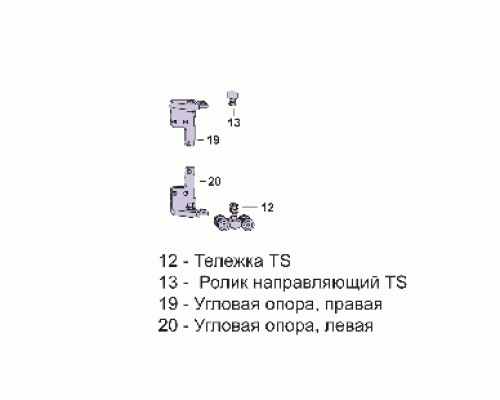 Комплект кареток D FS TS