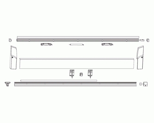 Шины SKB-S/SE/Z 1051-1250, комплект белый