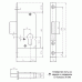 3257526 Замок KFV ригельный 50/PZ/F16/40 