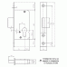 Замок ригельный, 50/PZ/F24/25, 3251202 